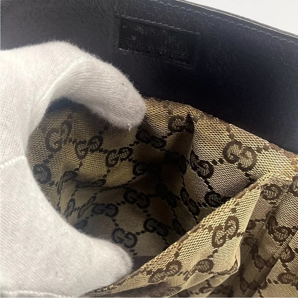 GUCCI GG Belt Bag Monogram Canvas Beige Bum Bag Fanny Pack Waist Bag - Picture 12 of 16